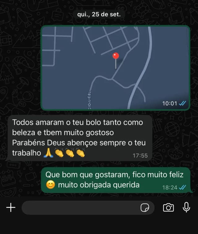 WhatsApp testimonial screenshot