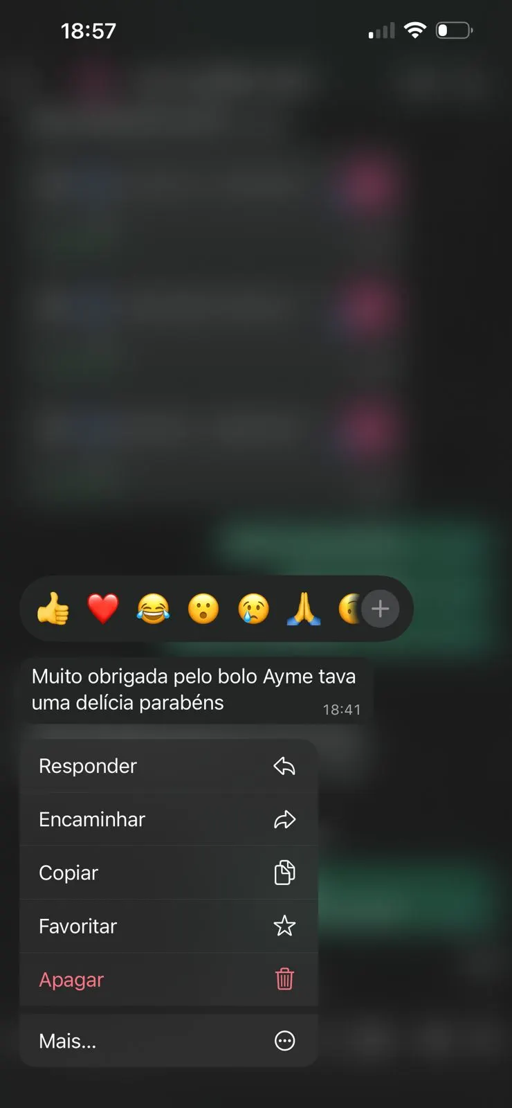 WhatsApp testimonial screenshot